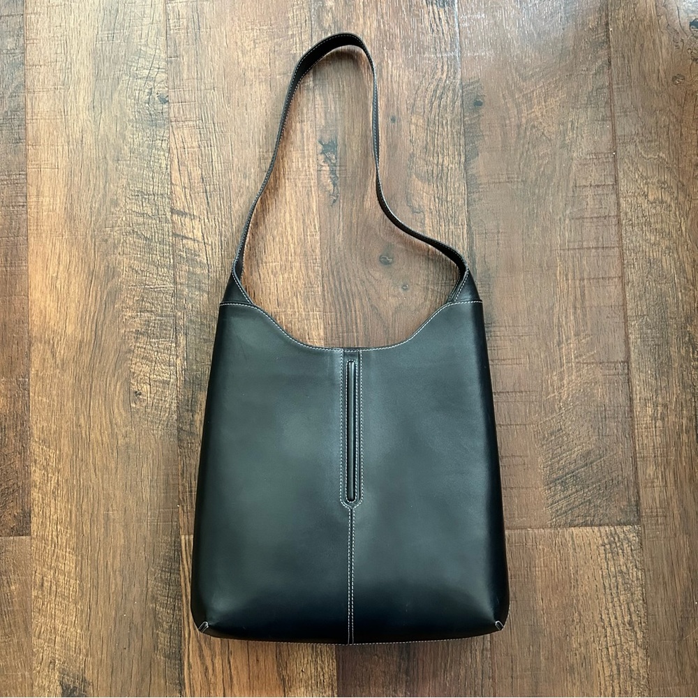 LANCEL Paris black leather purse made in France